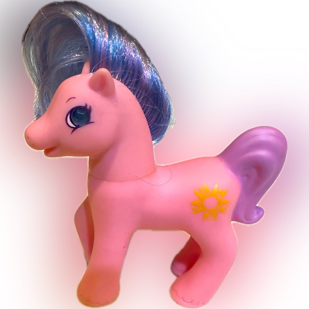 VTG 1998 MY LITTLE PONY MINI PINK PURPLE YELLOW  COLLECTIBLE SUNDANCE HASBRO TOY